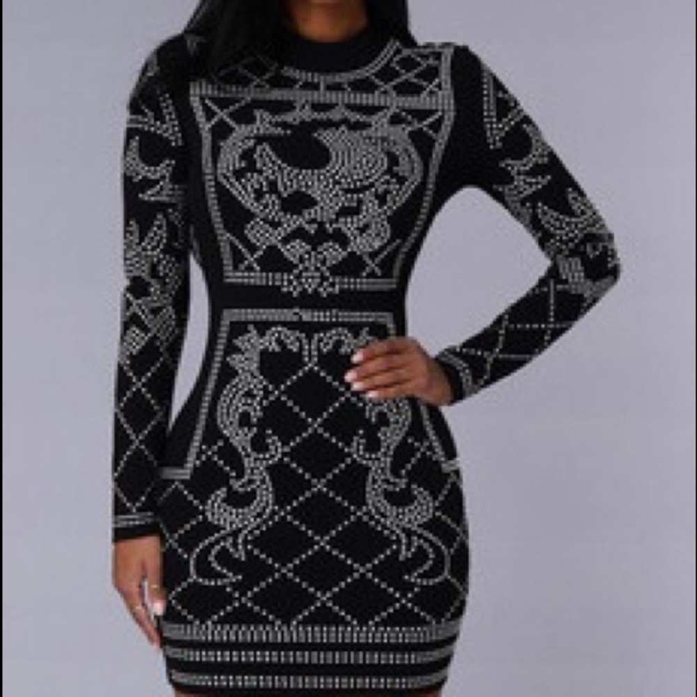 Fashion Nova Studded Dress